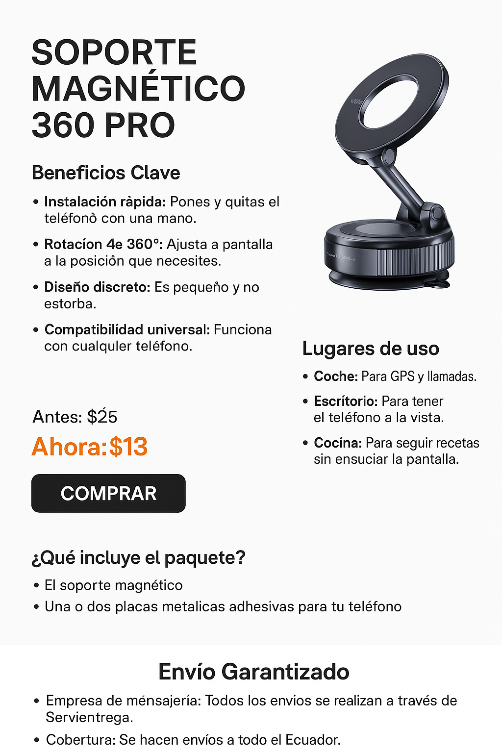 Soporte Magnetico Para Celular winner
