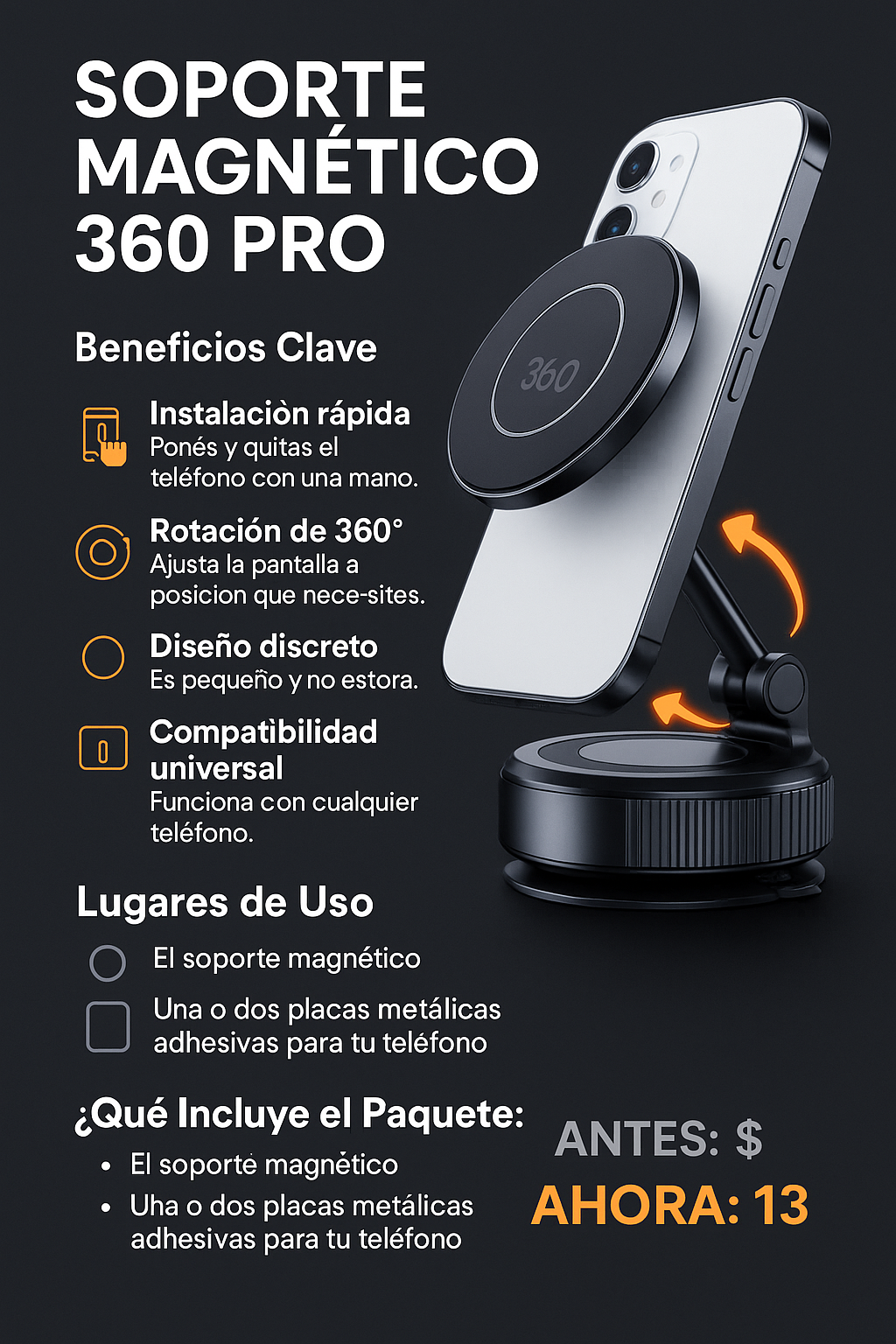 Soporte Magnetico Para Celular winner