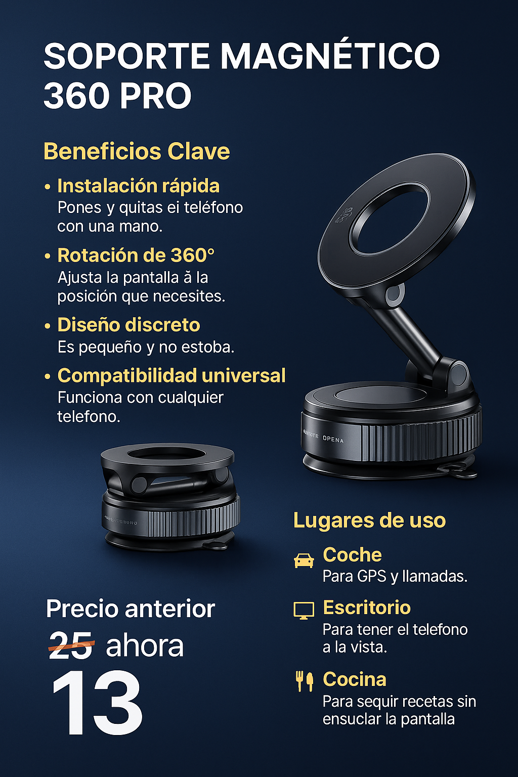 Soporte Magnetico Para Celular winner