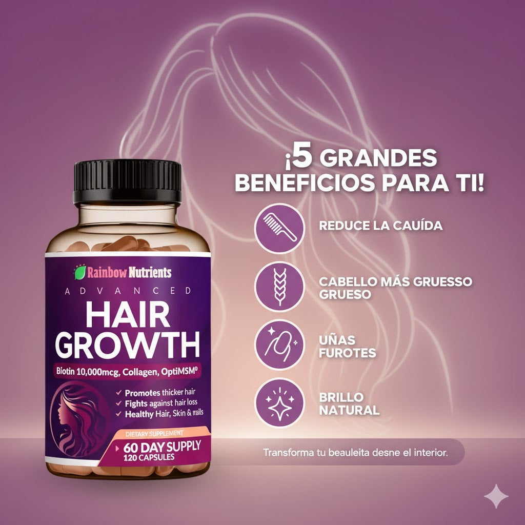 🌿HAIR GROWTH ADVANCED (120 CAP)❤️🔥