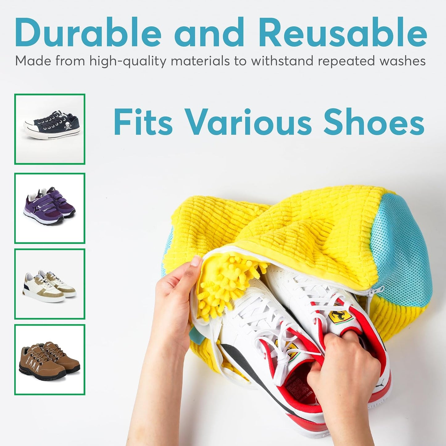 🧼BOLSA PARA LAVAR ZAPATOS 👟