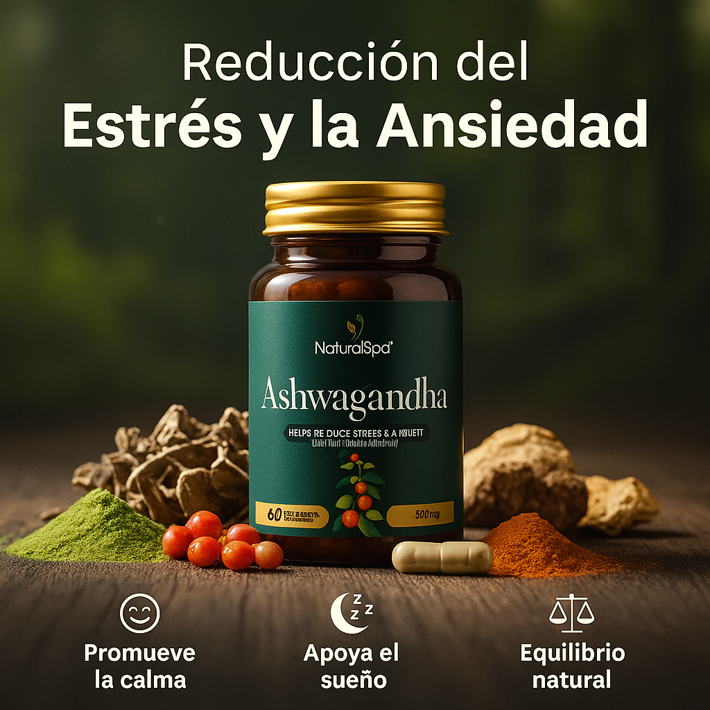🌿ASHAWANDHA 60 CAP / ESTRES,ANSIEDAD.. ✅