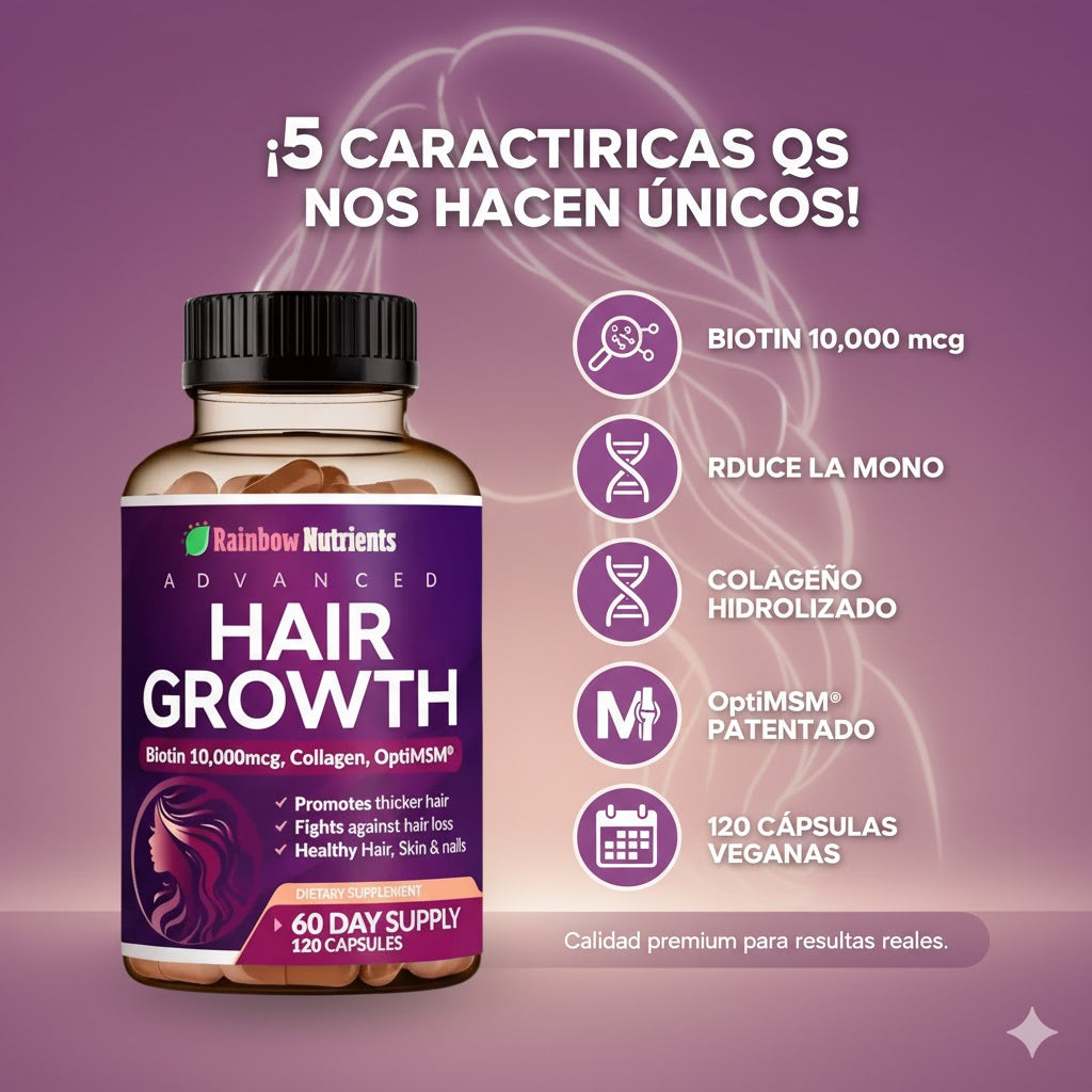 🌿HAIR GROWTH ADVANCED (120 CAP)❤️‍🔥